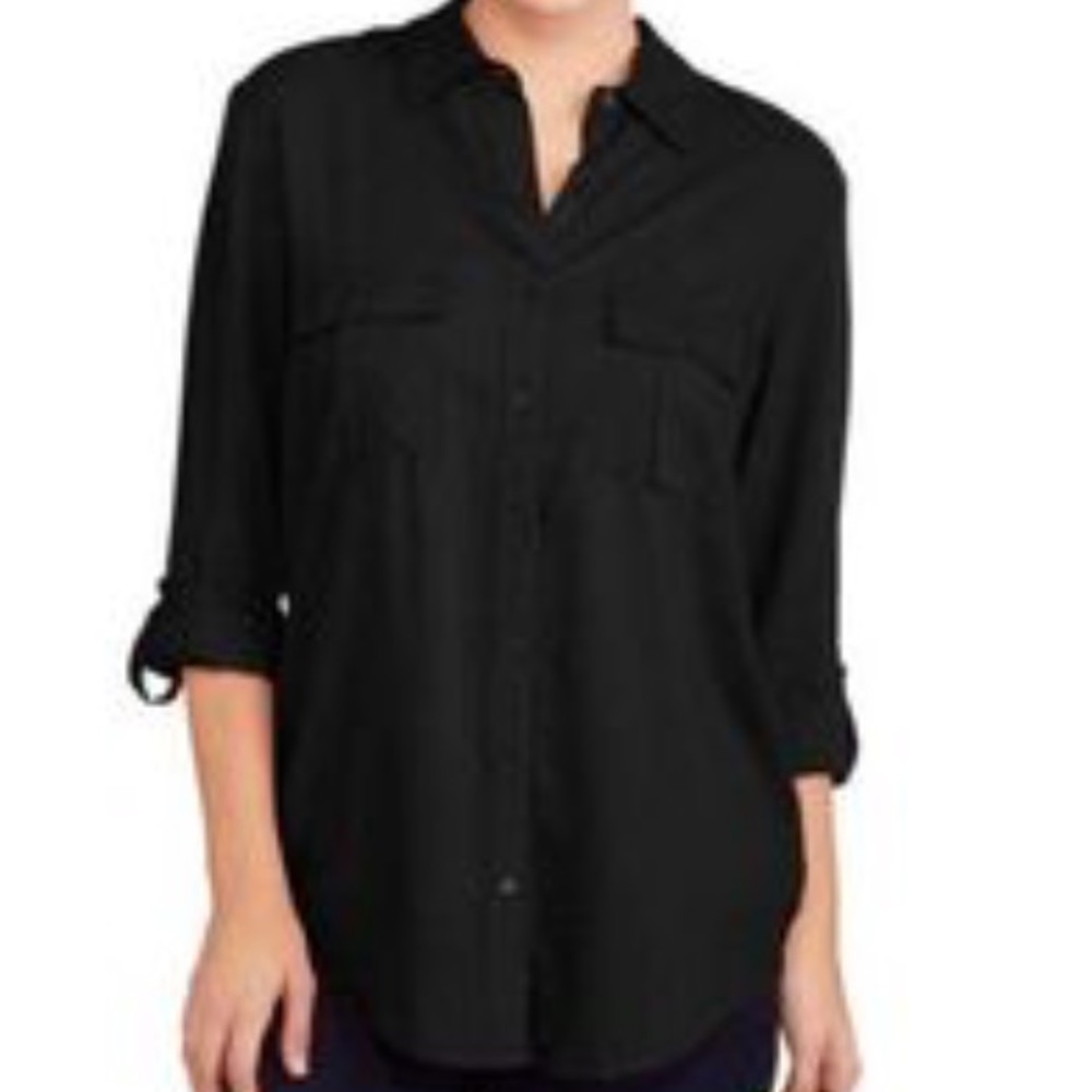 3 for $13! EUC Button-up 3/4 Sleeve Work Top
